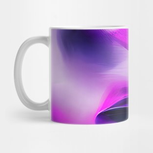 Purple abstract background with waves Mug